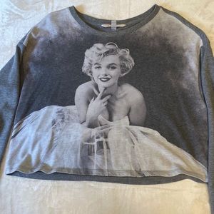 Marilyn Monroe Crop Top Sweater